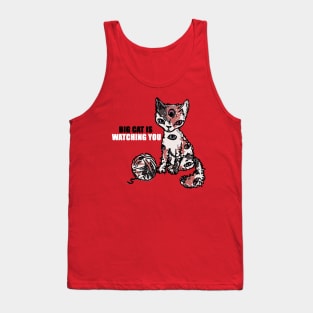 BIG CAT IS WATCHING YOU Tank Top